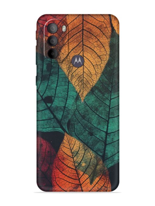 Leaves Artwork Embossed Soft Silicone Case for Motorola Moto G31 Zapvi