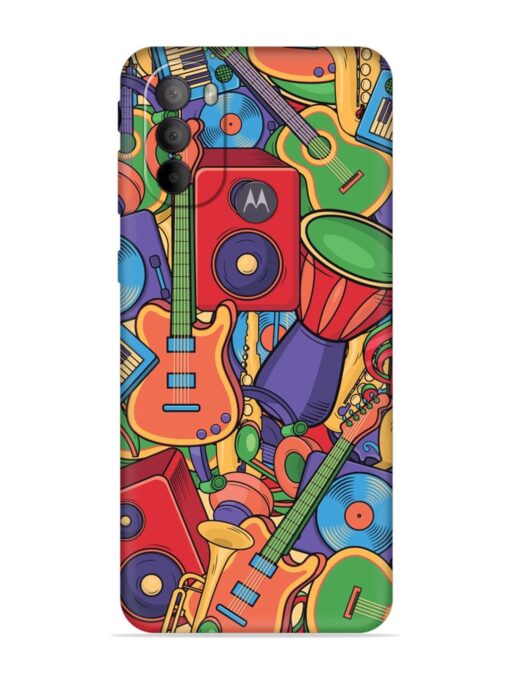 Colorful Music Art Embossed Soft Silicone Case for Motorola Moto G31 Zapvi