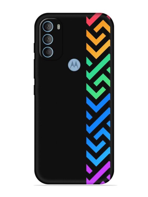 Colorshape Stripes Embossed Soft Silicone Case for Motorola Moto G40 Fusion Zapvi