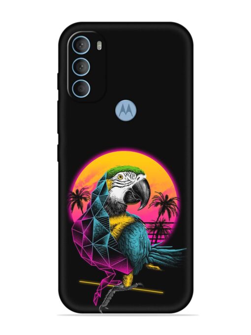 Rad Parrot Embossed Soft Silicone Case for Motorola Moto G40 Fusion Zapvi