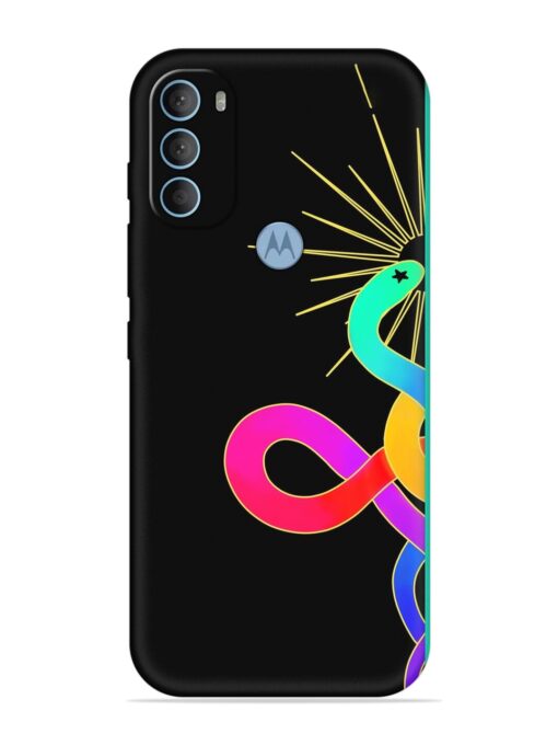 Art Geometric Abstraction Embossed Soft Silicone Case for Motorola Moto G40 Fusion Zapvi