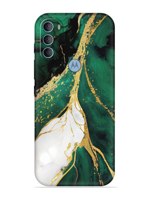 Blue Marble Art Embossed Soft Silicone Case for Motorola Moto G40 Fusion Zapvi