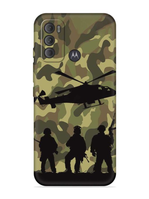 Army Heros Embossed Soft Silicone Case for Motorola Moto G60 Zapvi