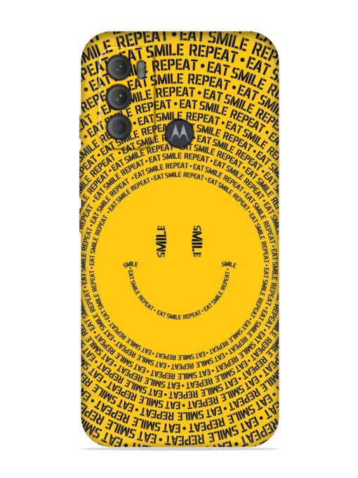 Smiley Embossed Soft Silicone Case for Motorola Moto G60 Zapvi