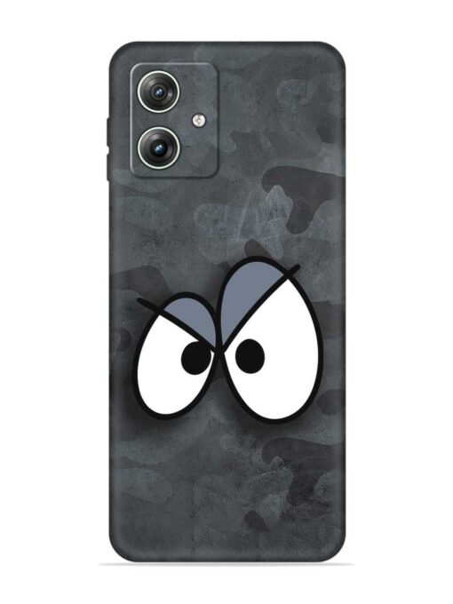 Big Eyes Night Mode Embossed Soft Silicone Case for Motorola Moto G64 (5G) Zapvi