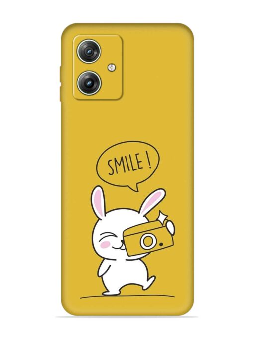 Hey Smile Please Embossed Soft Silicone Case for Motorola Moto G64 (5G) Zapvi