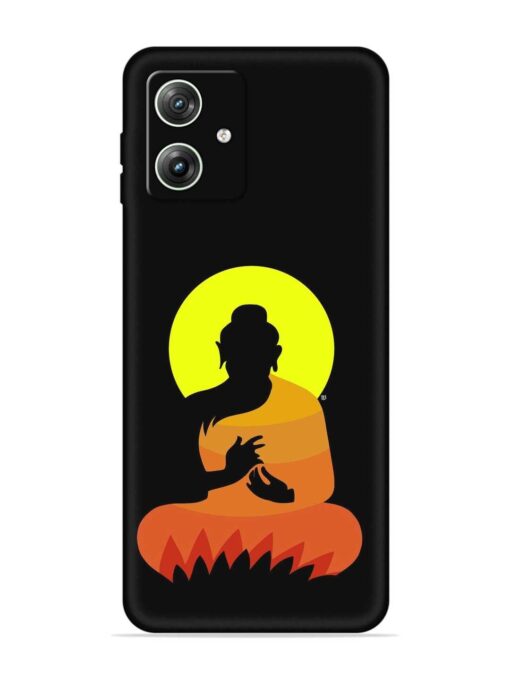 Buddha Art Black Embossed Soft Silicone Case for Motorola Moto G64 (5G) Zapvi