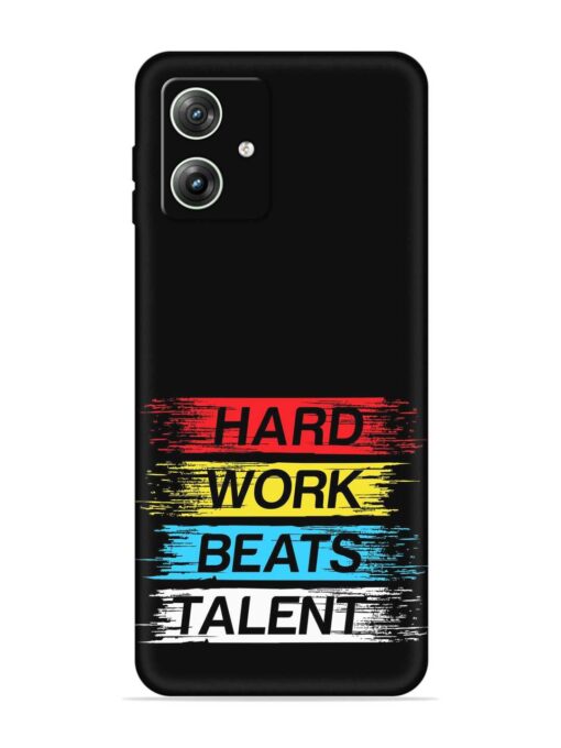 Hard Work Beats Embossed Soft Silicone Case for Motorola Moto G64 (5G) Zapvi