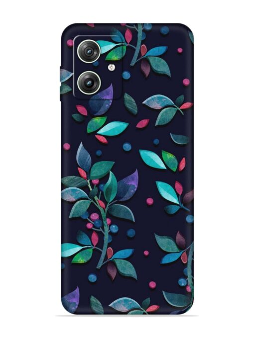 Decorative Watercolor Flower Embossed Soft Silicone Case for Motorola Moto G64 (5G) Zapvi