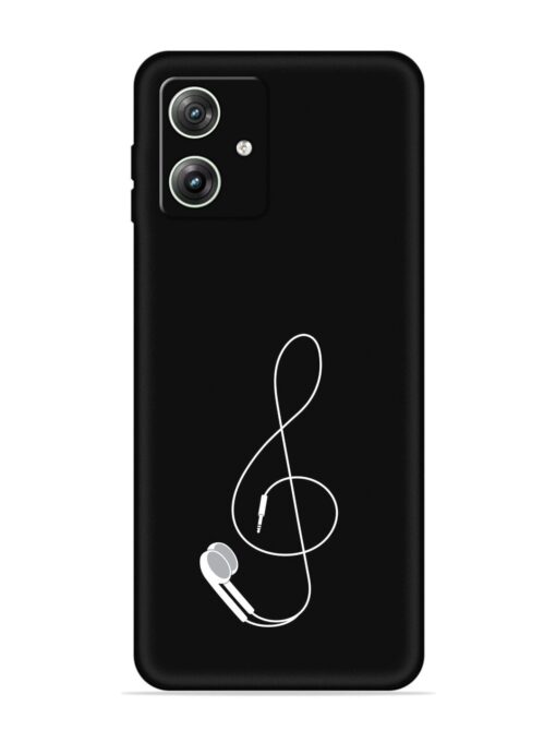 Music Earphone Vector Embossed Soft Silicone Case for Motorola Moto G64 (5G) Zapvi