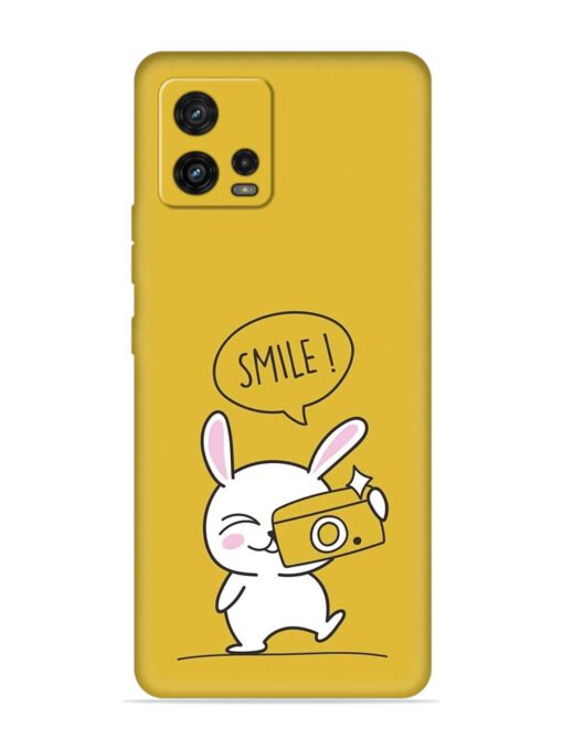 Hey Smile Please Embossed Soft Silicone Case for Motorola Moto G72 Zapvi