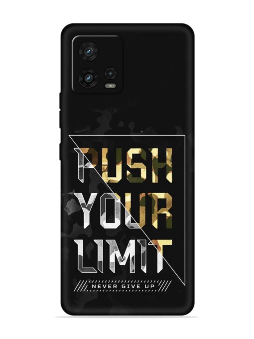 Push Your Limits Embossed Soft Silicone Case for Motorola Moto G72 Zapvi