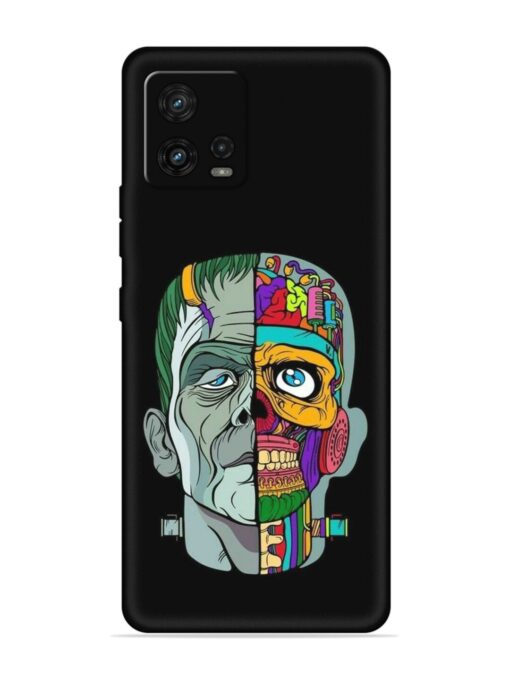 Men Vs Skull Embossed Soft Silicone Case for Motorola Moto G72 Zapvi