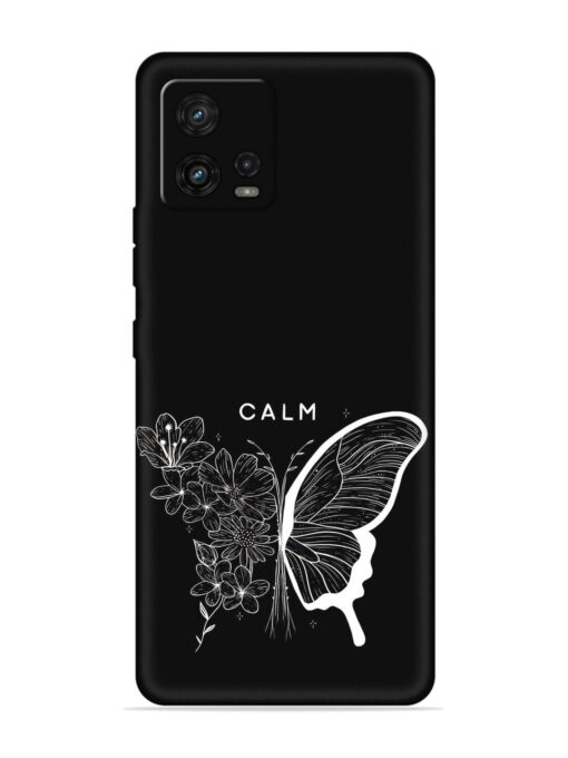 Calm Embossed Soft Silicone Case for Motorola Moto G72 Zapvi