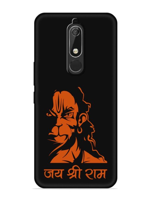 Angry Hanuman Embossed Soft Silicone Case for Nokia 5.1 Zapvi