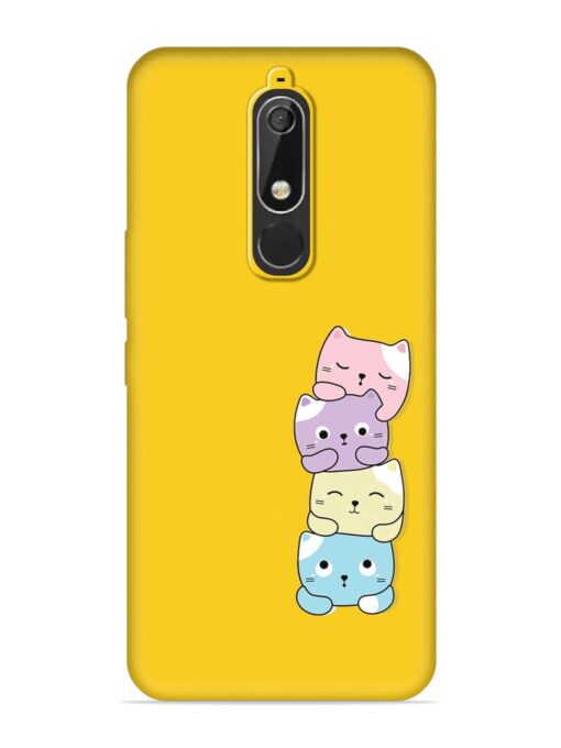 Cartoon Anime Embossed Soft Silicone Case for Nokia 5.1 Zapvi