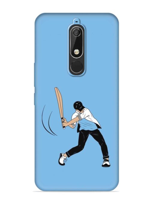 Cricket Gully Boy Embossed Soft Silicone Case for Nokia 5.1 Zapvi