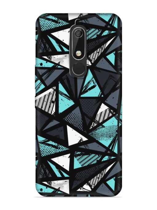 Abstract Seamless Embossed Soft Silicone Case for Nokia 5.1 Zapvi