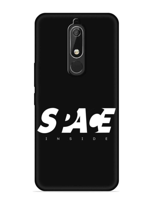 Space Typography Art Embossed Soft Silicone Case for Nokia 5.1 Zapvi