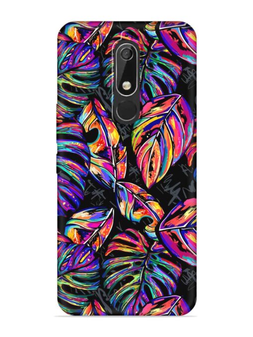 Tropical Seamless Vector Embossed Soft Silicone Case for Nokia 5.1 Zapvi