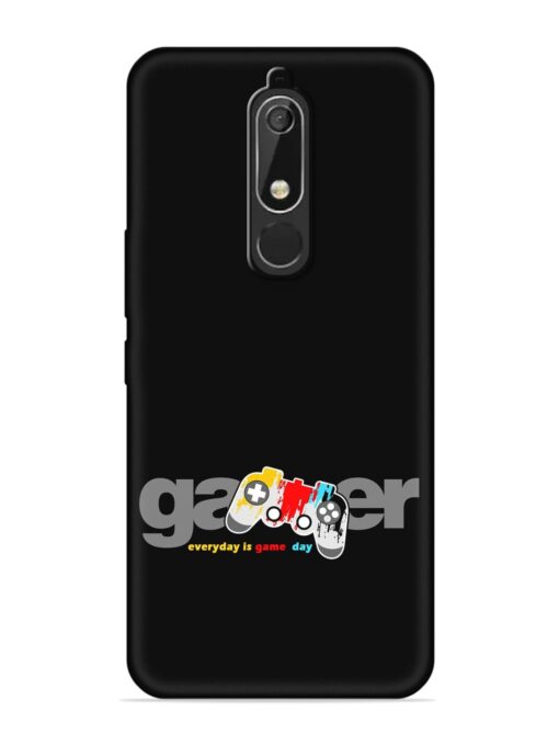 Gamer Everyday Game Embossed Soft Silicone Case for Nokia 5.1 Zapvi