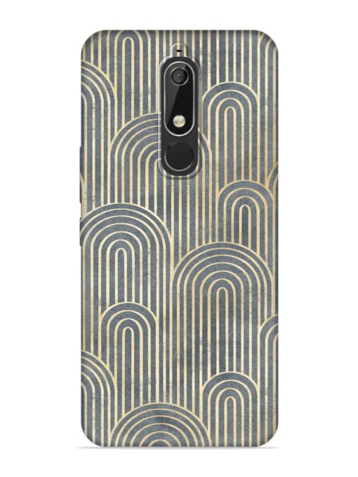 Art Deco Style Embossed Soft Silicone Case for Nokia 5.1 Zapvi