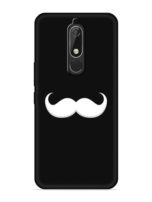 Mustache Vector Embossed Soft Silicone Case for Nokia 5.1 Zapvi