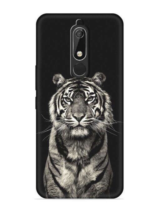 Tiger Art Embossed Soft Silicone Case for Nokia 5.1 Zapvi