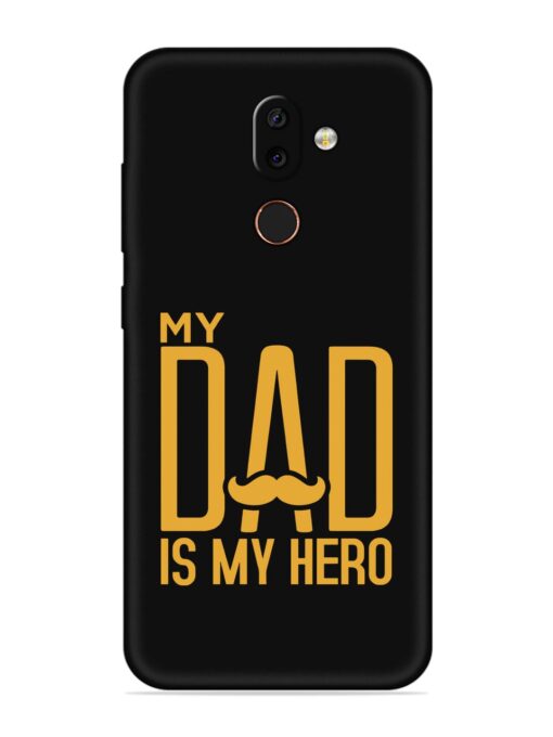 My Dad Is My Hero Embossed Soft Silicone Case for Nokia 7 Zapvi