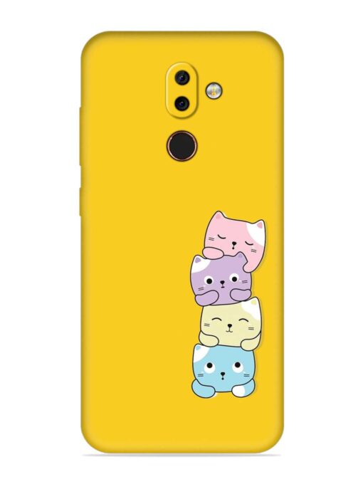 Cartoon Anime Embossed Soft Silicone Case for Nokia 7 Zapvi