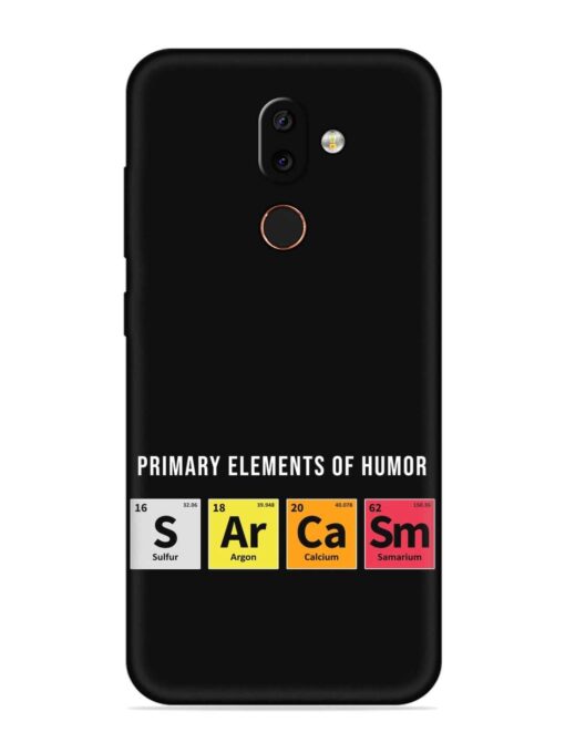 Primary Elements Humor Embossed Soft Silicone Case for Nokia 7 Zapvi