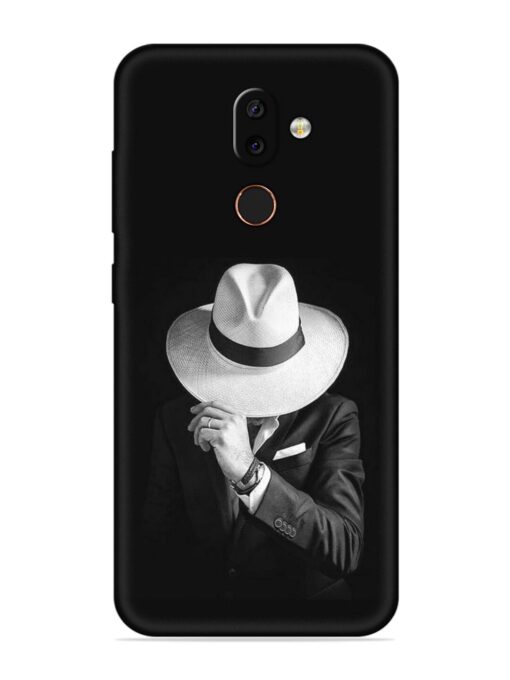 Men Under Hat Embossed Soft Silicone Case for Nokia 7 Zapvi