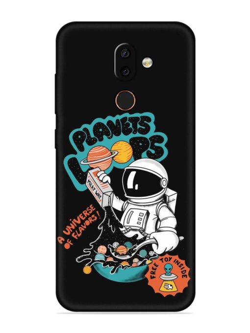 Planets Loop Embossed Soft Silicone Case for Nokia 7 Zapvi