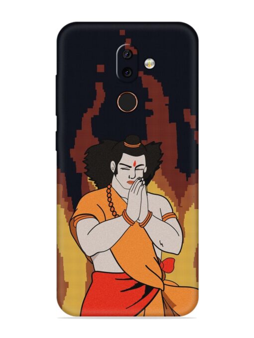 Shree Ram Vector Embossed Soft Silicone Case for Nokia 7 Zapvi