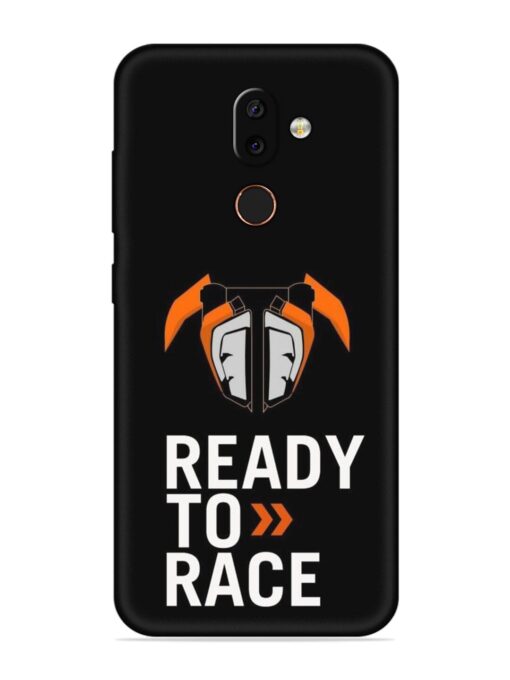 Ready To Race Embossed Soft Silicone Case for Nokia 7 Zapvi