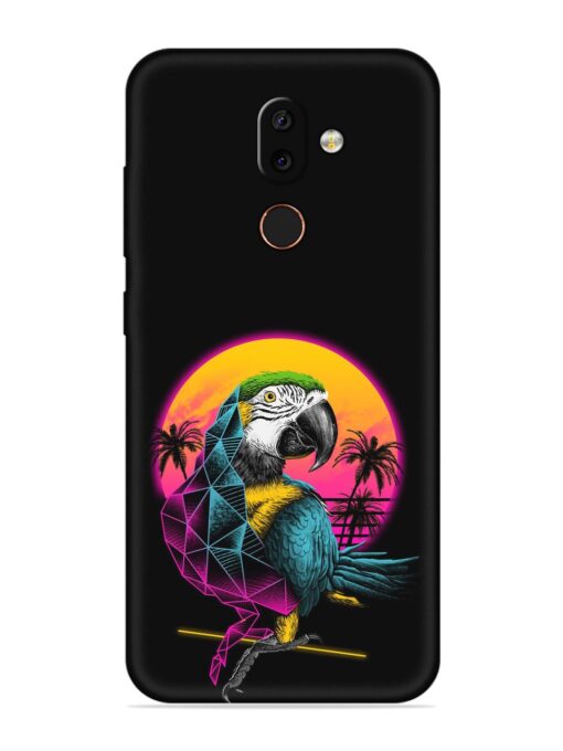 Rad Parrot Embossed Soft Silicone Case for Nokia 7 Zapvi