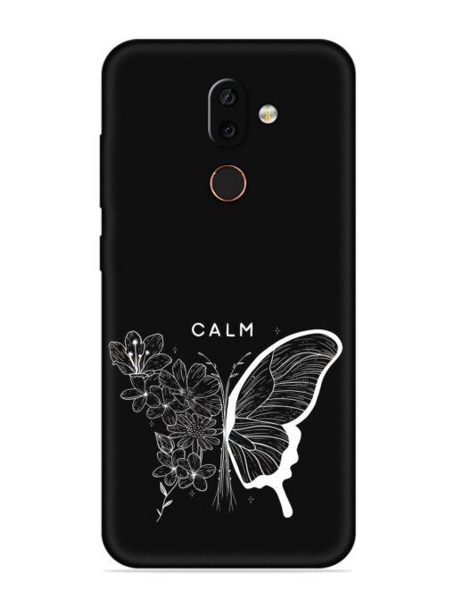 Calm Embossed Soft Silicone Case for Nokia 7 Zapvi