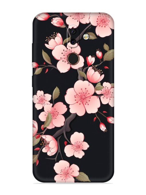 Cherry Blossom Embossed Soft Silicone Case for Nokia 7 Zapvi