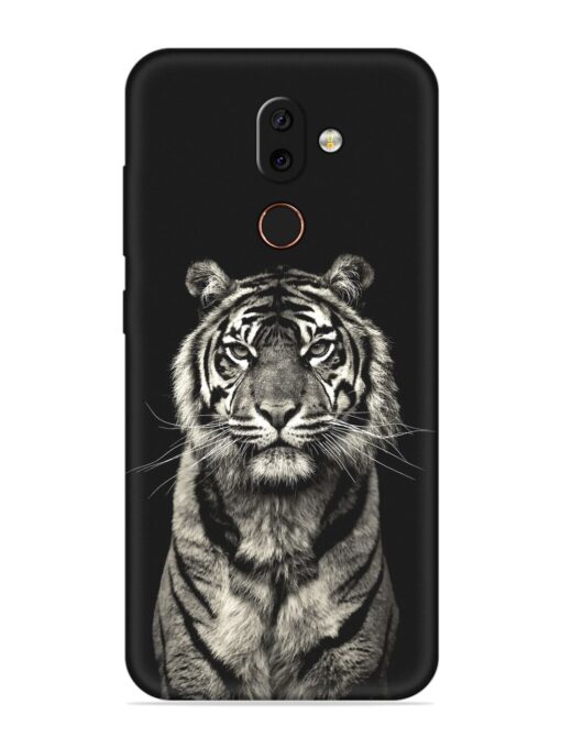 Tiger Art Embossed Soft Silicone Case for Nokia 7 Zapvi