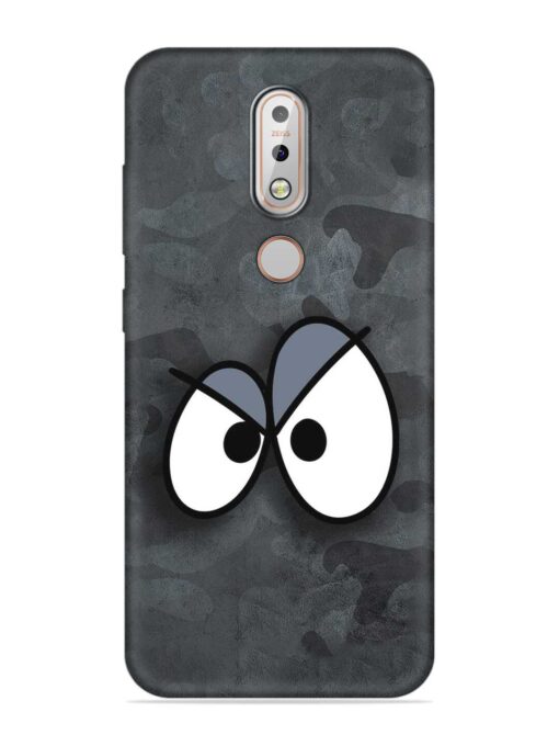 Big Eyes Night Mode Embossed Soft Silicone Case for Nokia 7.1 Zapvi