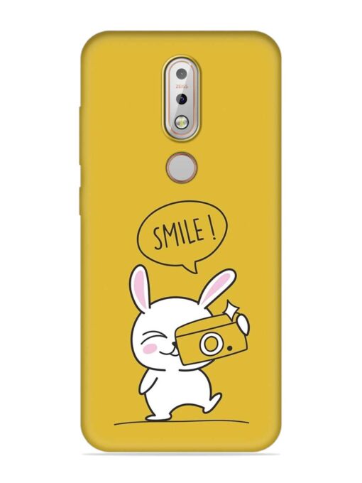 Hey Smile Please Embossed Soft Silicone Case for Nokia 7.1 Zapvi