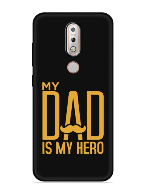 My Dad Is My Hero Embossed Soft Silicone Case for Nokia 7.1 Zapvi