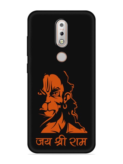 Angry Hanuman Embossed Soft Silicone Case for Nokia 7.1 Zapvi