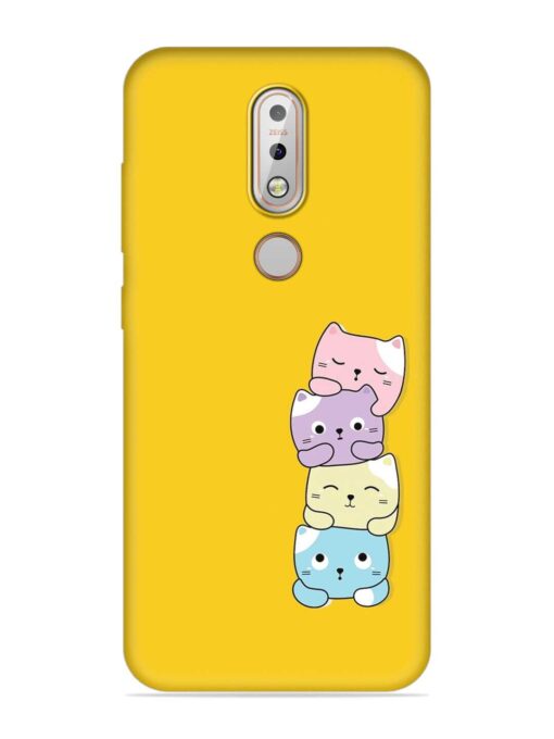 Cartoon Anime Embossed Soft Silicone Case for Nokia 7.1 Zapvi