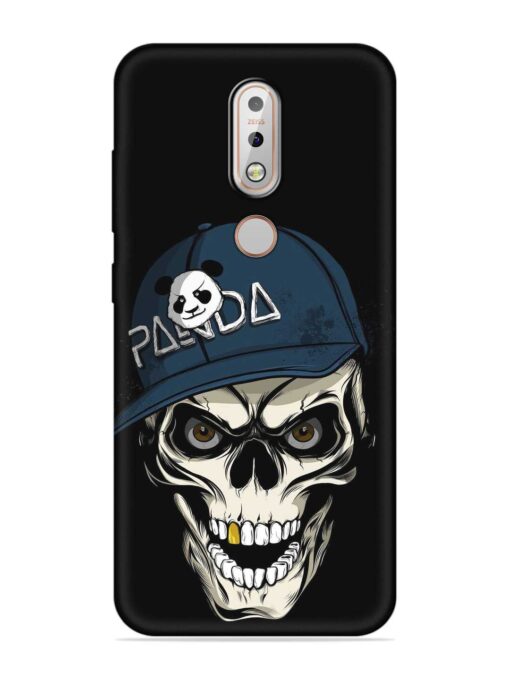 Panda Skull Embossed Soft Silicone Case for Nokia 7.1 Zapvi