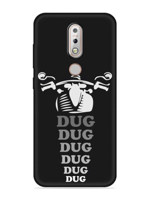 Dug Dug Dug Embossed Soft Silicone Case for Nokia 7.1 Zapvi