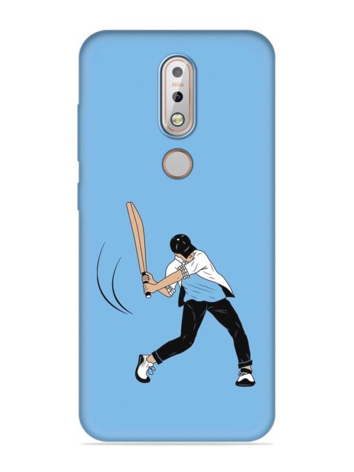 Cricket Gully Boy Embossed Soft Silicone Case for Nokia 7.1 Zapvi