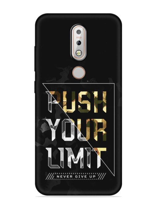 Push Your Limits Embossed Soft Silicone Case for Nokia 7.1 Zapvi