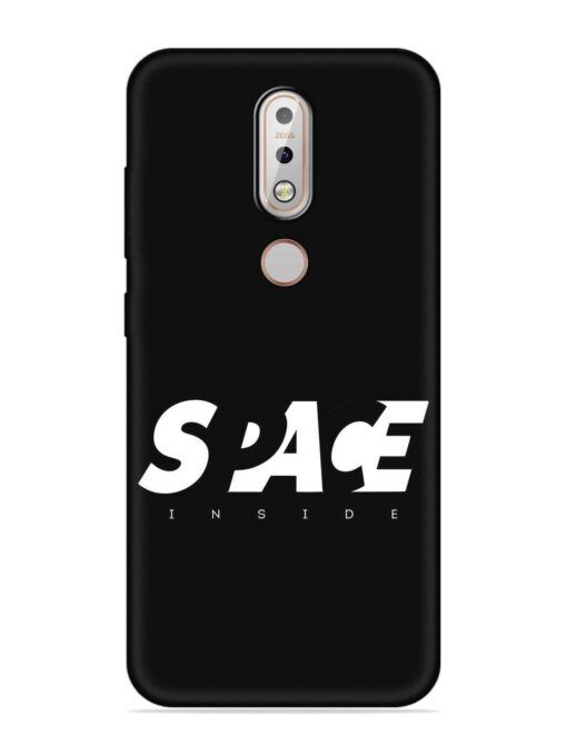 Space Typography Art Embossed Soft Silicone Case for Nokia 7.1 Zapvi