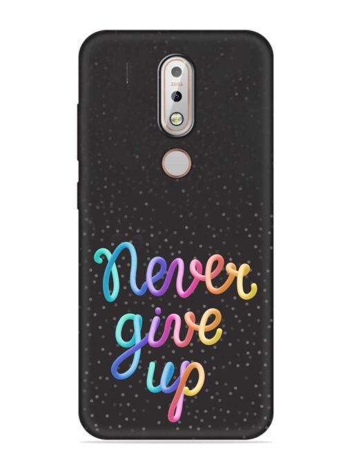 Colorful Stylized Rainbow Embossed Soft Silicone Case for Nokia 7.1 Zapvi